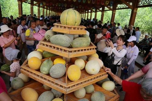 农村巴扎吃瓜,农村巴扎里的夏日风情